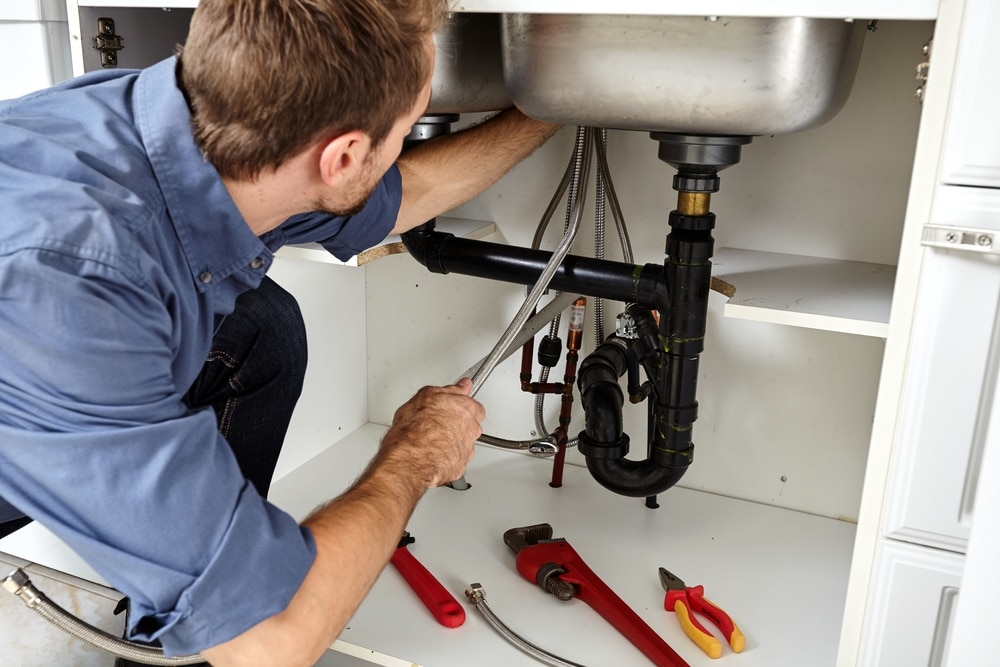 Master plumber working: Anderson Plumbing Heat and Air